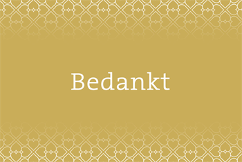 Bedankt neutraal