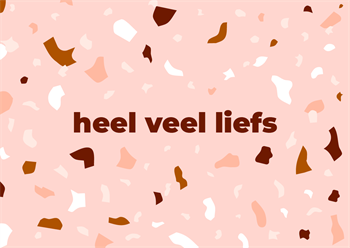 Confetti greeting card lots of love