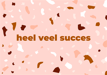 Confetti greeting card good luck