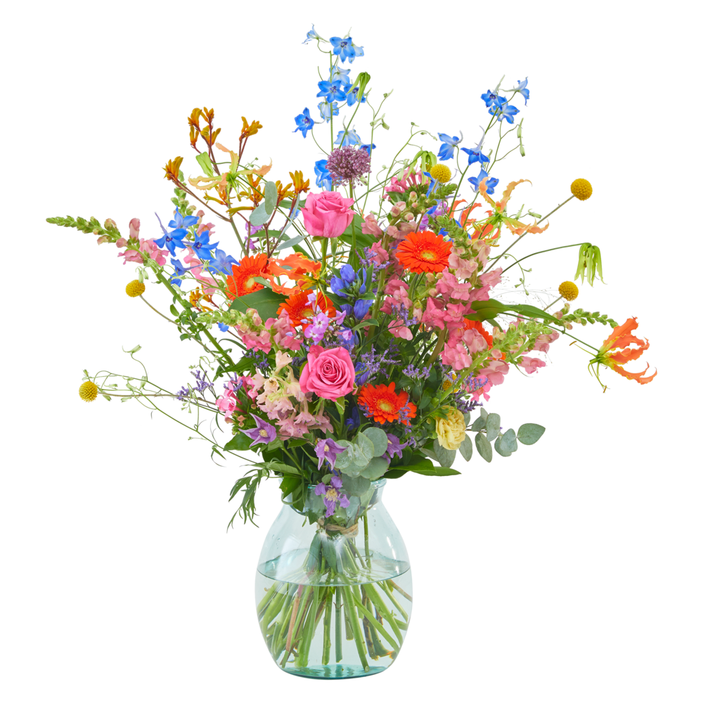 Rich colours funeral bouquet