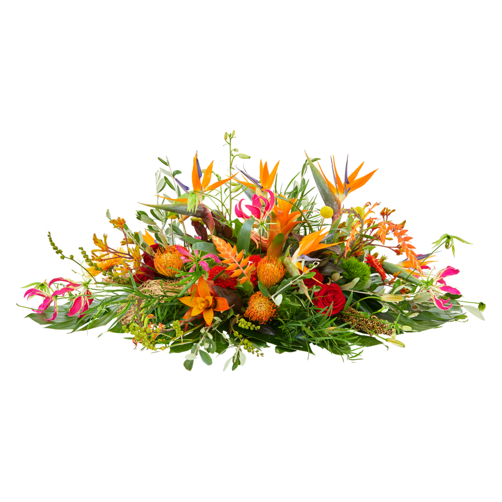 Exotische tuin rouwstuk