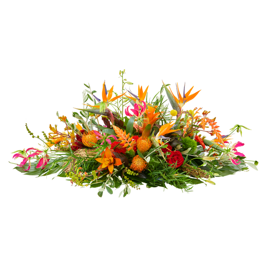 Exotische tuin rouwstuk