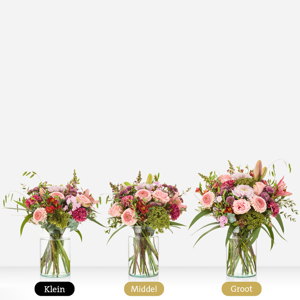 Warm gesture bouquet with vase