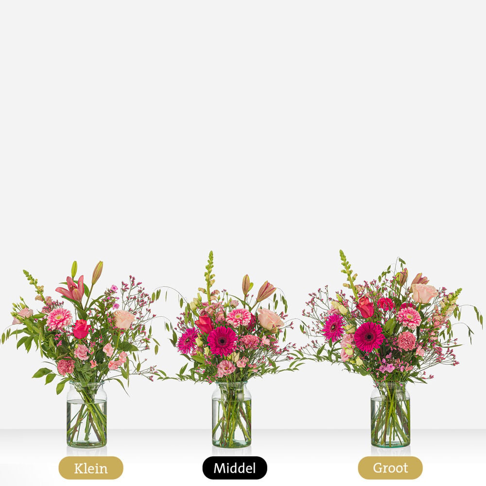 Roze pracht boeket