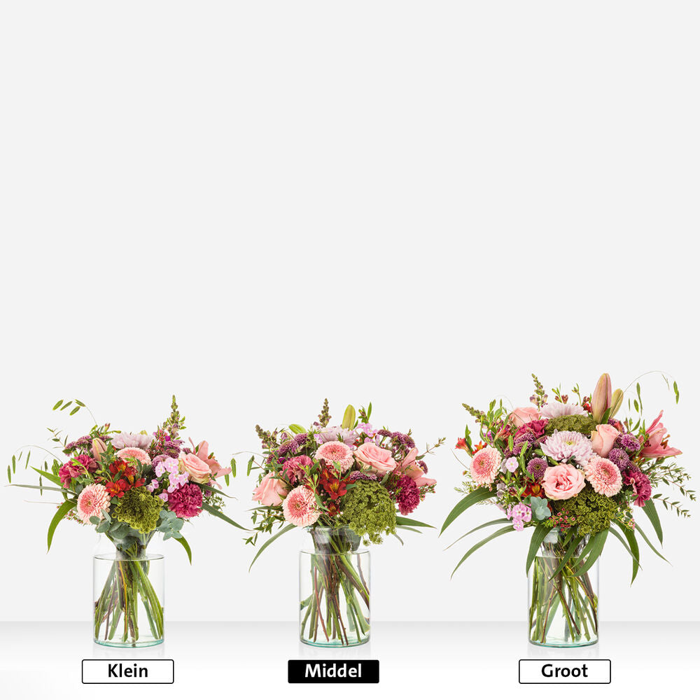 Bloemengeluk boeket (cadeauset met geurstokjes)