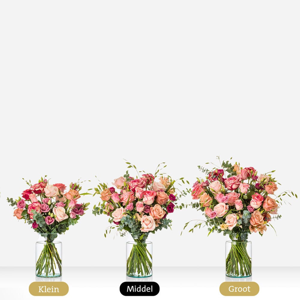 Pink roses bouquet